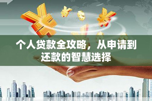 雅江个人贷款全攻略，从申请到还款的智慧选择