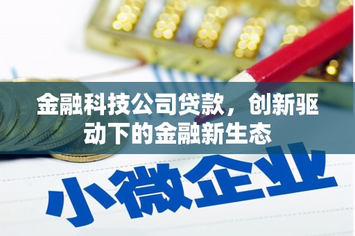 雅江金融科技公司贷款，创新驱动下的金融新生态