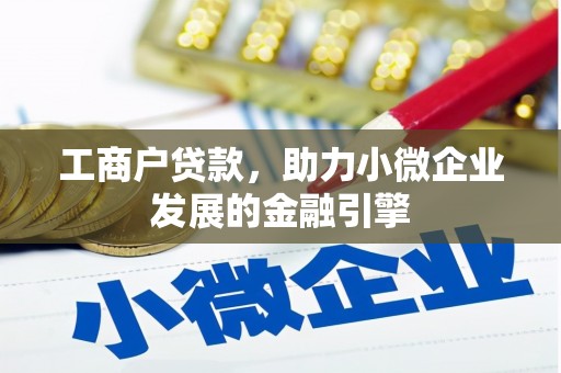 雅江工商户贷款，助力小微企业发展的金融引擎