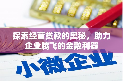 雅江探索经营贷款的奥秘，助力企业腾飞的金融利器