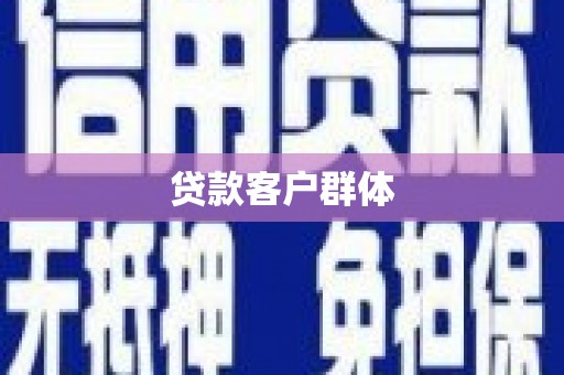 雅江贷款客户群体
