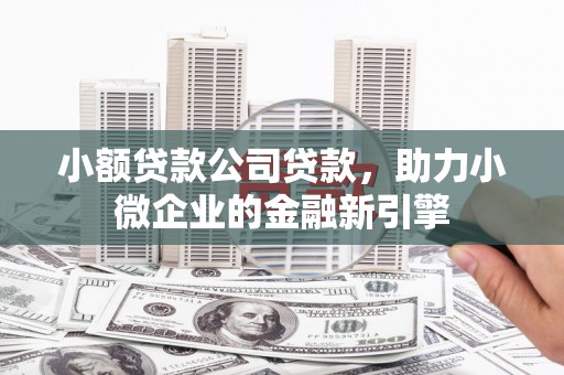 雅江小额贷款公司贷款，助力小微企业的金融新引擎