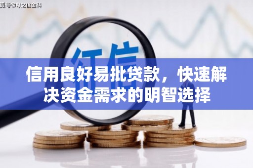 雅江信用良好易批贷款，快速解决资金需求的明智选择