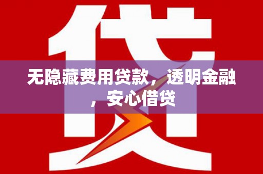 雅江无隐藏费用贷款，透明金融，安心借贷