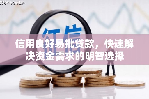 雅江信用良好易批贷款，快速解决资金需求的明智选择