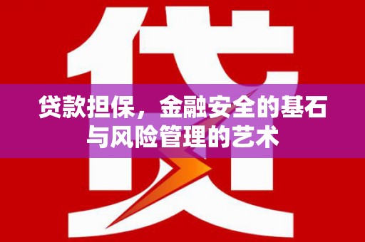 雅江贷款担保，金融安全的基石与风险管理的艺术
