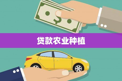 雅江贷款农业种植