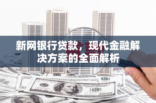 雅江新网银行贷款，现代金融解决方案的全面解析