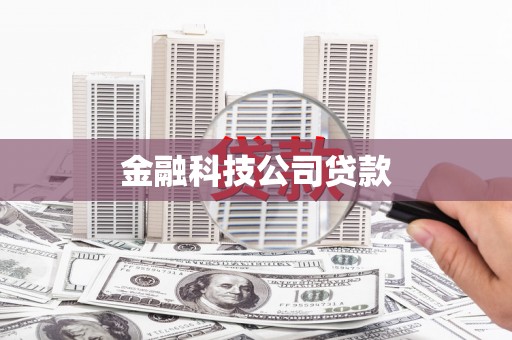 雅江金融科技公司贷款