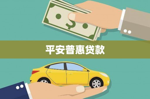 雅江平安普惠贷款
