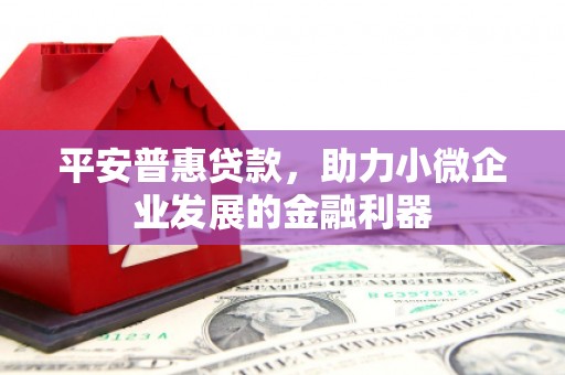 雅江平安普惠贷款，助力小微企业发展的金融利器