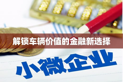 雅江解锁车辆价值的金融新选择