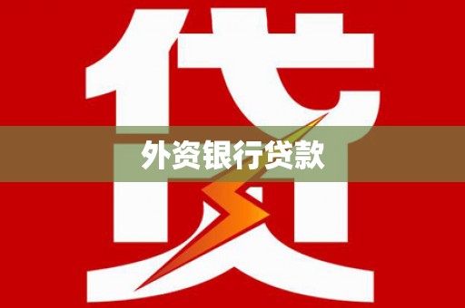 雅江外资银行贷款