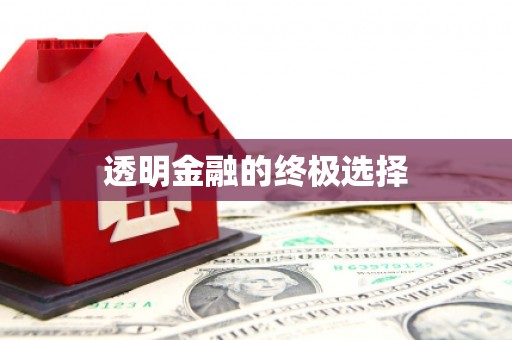 雅江透明金融的终极选择