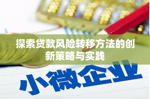 雅江探索贷款风险转移方法的创新策略与实践