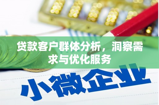 雅江贷款客户群体分析，洞察需求与优化服务